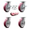 Service Caster 8 Inch Kingpinless Poly on Aluminum Wheel Caster Swivel Locks 2 Brakes SCC, 4PK SCC-KP30S820-PAR-SLB-BSL-2-BSL-2 - alternate 6